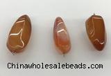 NGP5546 14*40mm - 23*58mm teardrop agate gemstone pendants