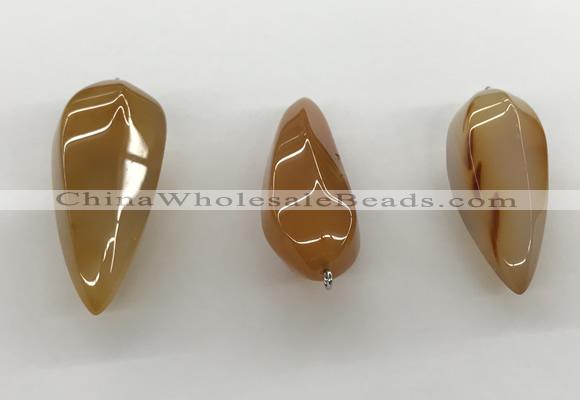 NGP5553 14*40mm - 23*58mm teardrop agate gemstone pendants