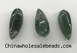 NGP5556 14*40mm - 23*58mm teardrop Canadian jade pendants