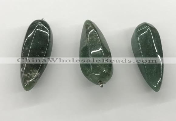 NGP5556 14*40mm - 23*58mm teardrop Canadian jade pendants