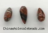 NGP5558 14*40mm - 23*58mm teardrop brecciated jasper pendants