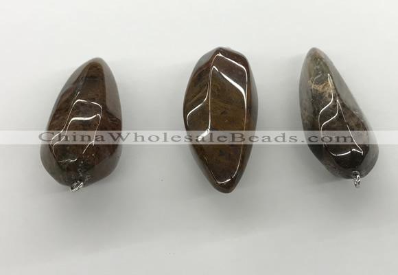 NGP5564 14*40mm - 23*58mm teardrop iron tiger pendants wholesale