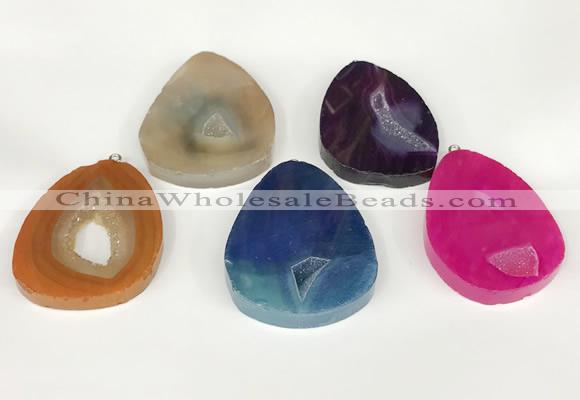 NGP5725 35*45mm - 42*55mm freeform agate pendants wholesale
