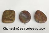 NGP5752 30*40mm freeform agate gemstone pendants wholesale