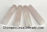 NGP5768 13*58mm tube rose quartz pendants wholesale