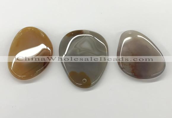 NGP5781 30*48mm - 40*55mm freeform agate slab pendants