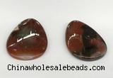 NGP5794 35*55mm flat teardrop agate pendants wholesale