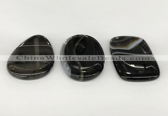 NGP5799 35*55mm freeform agate slab pendants wholesale
