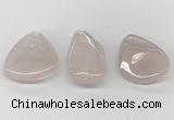 NGP5846 25*45mm - 35*55mm freeform rose quartz pendants wholesale