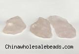 NGP5850 30*45mm - 40*60mm freeform rose quartz slab pendants