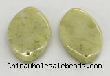 NGP5862 35*55mm marquise lemon jade pendants wholesale