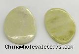 NGP5863 35*55mm - 38*58mm freeform lemon jade pendants wholesale