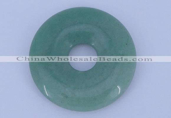 NGP608 5pcs 7*45mm green aventurine gemstone donut pendants wholesale