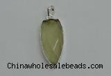 NGP6108 12*35mm - 15*40mm arrowhead lemon quartz pendants