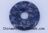 NGP611 5pcs 7*40mm new sodalite gemstone donut pendants wholesale