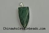 NGP6112 12*35mm - 15*40mm arrowhead amazonite pendants