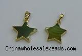 NGP6271 20mm star agate gemstone pendants wholesale