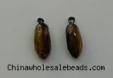 NGP6444 12*24mm - 15*30mm faceted bullet yellow tiger eye pendants