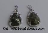 NGP6621 22*30mm faceted teardrop labradorite gemstone pendants