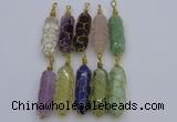 NGP6754 13*40mm sticks lapis lazuli gemstone pendants wholesale