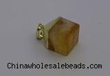 NGP6763 15*22mm cube citrine gemstone pendants wholesale