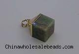NGP6772 15*22mm cube amazonite gemstone pendants wholesale