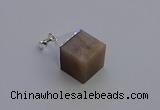 NGP6794 15*22mm cube moonstone gemstone pendants wholesale