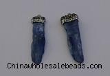 NGP6959 10*35mm - 15*45mm freeform blue kyanite pendants