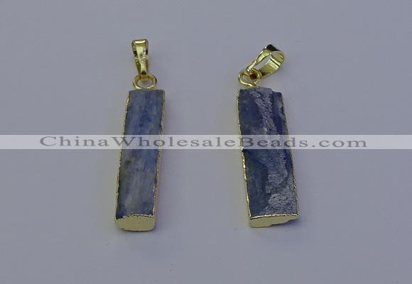 NGP7045 8*32mm - 10*30mm rectangle blue kyanite pendants