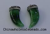 NGP7142 20*50mm - 22*55mm oxhorn agate gemstone pendants