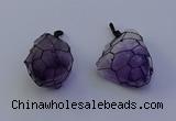 NGP7148 20*40mm - 30*45mm faceted nuggets amethyst pendants