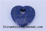 NGP723 26*26mm heart natural lapis lazuli gemstone pendant