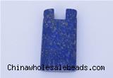 NGP725 18*32mm rectangle natural lapis lazuli gemstone pendant