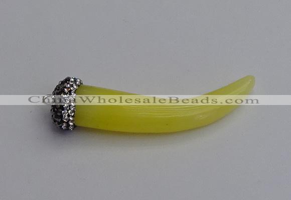 NGP7293 10*48mm - 10*52mm oxhorn white jade pendants wholesale