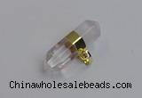 NGP7441 12*45mm sticks white crystal pendants wholesale