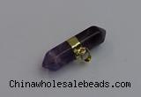 NGP7445 12*45mm sticks amethyst gemstone pendants wholesale