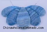 NGP78 Fashion blue lace agate gemstone pendants set jewelry wholesale