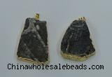 NGP8571 28*45mm - 35*50mm freeform druzy agate pendants wholesale