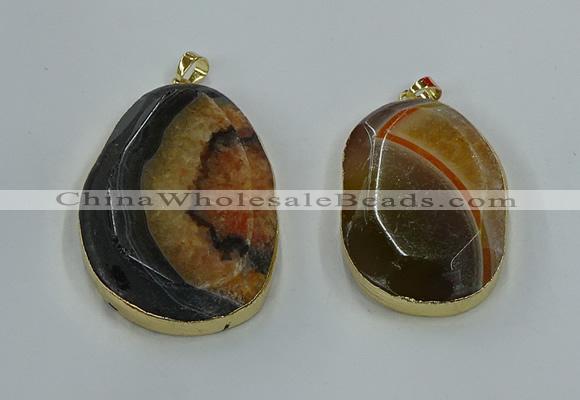 NGP8626 32*45mm - 46*48mm freeform druzy agate pendants wholesale