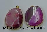 NGP8628 32*45mm - 46*48mm freeform druzy agate pendants wholesale