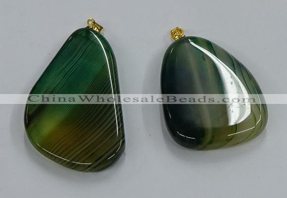 NGP8652 30*45mm - 35*50mm freeform agate pendants wholesale