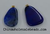 NGP8653 30*45mm - 35*50mm freeform agate pendants wholesale