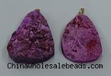 NGP8670 35*55mm - 45*60mm freeform druzy agate pendants wholesale