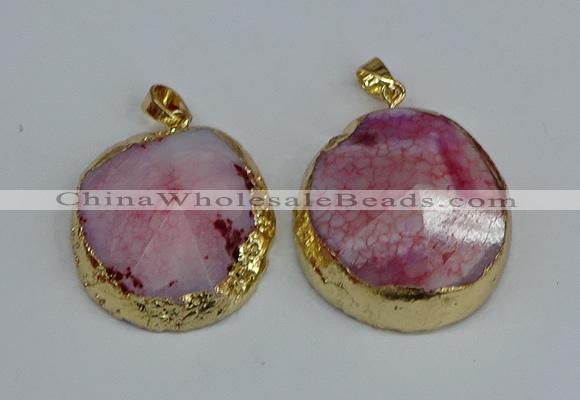 NGP8690 28*35mm - 30*40mm freeform agate pendants wholesale