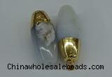 NGP8735 18*44mm rice agate gemstone pendants wholesale