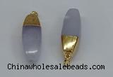 NGP8772 14*40mm rice agate gemstone pendants wholesale