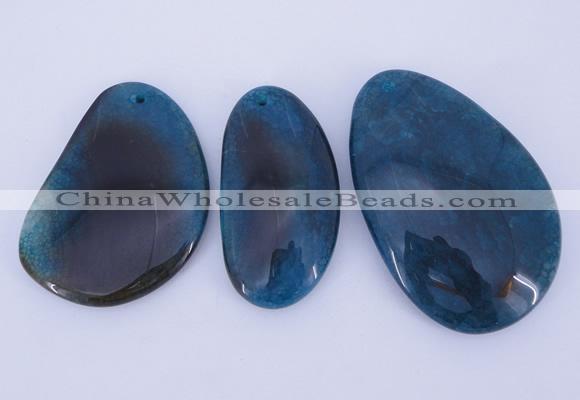 NGP880 5PCS 30-50mm*55-70mm freeform agate gemstone pendants