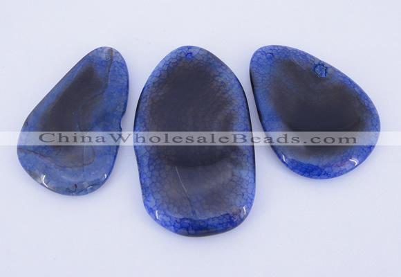 NGP881 5PCS 35-45mm*60-75mm freeform agate gemstone pendants