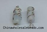 NGP8816 18*45mm tube agate gemstone pendants wholesale