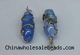 NGP8828 18*45mm rice agate gemstone pendants wholesale